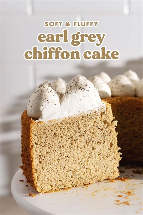 Deliciously Fluffy Earl Grey Chiffon Cake