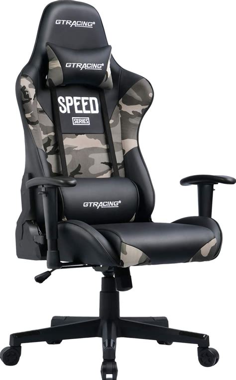 Gtracing Gaming Chair Camouflage Fabric And Pu Computer