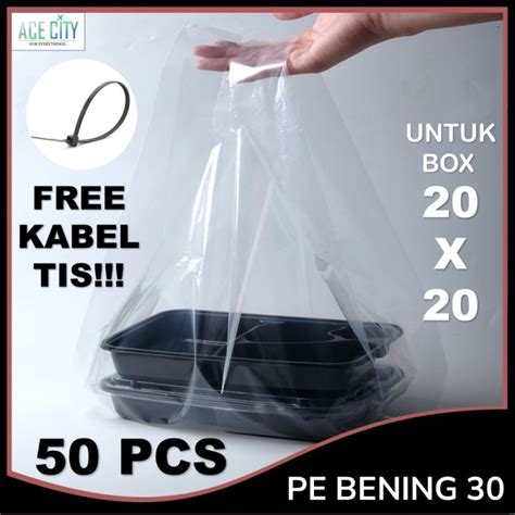 Kantong Plastik Kresek Bening PE 30 Kresek Tebal 30 Lazada Indonesia