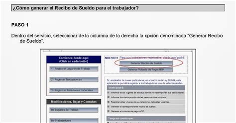 Blog Del Portal Del Servicio Doméstico Recibos De Sueldo Y Vep Desde El Nuevo Sistema De Afip