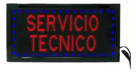 Letrero Led Luminoso Servicio Tecnico X Cm Cuotas Sin Inter S