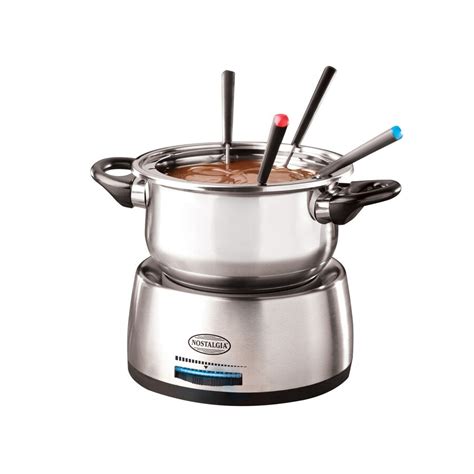 Shop Nostalgia Electrics 68-oz Stainless Steel Fondue Pot at Lowes.com