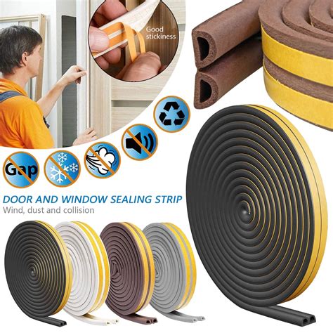 Sunhillsgrace Door And Window Sound Insulation Strip D-type Anti