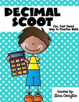 Decimal Scoot Game By Ginac Teach Tpt