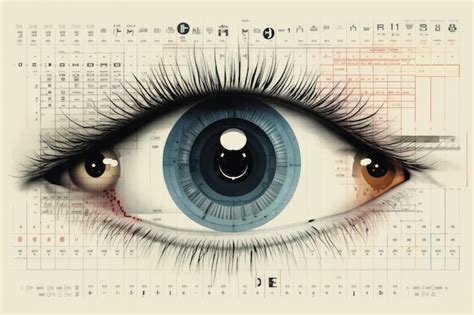 Premium AI Image | Eye examination chart