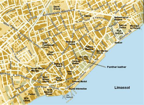 Limassol Map - Cyprus