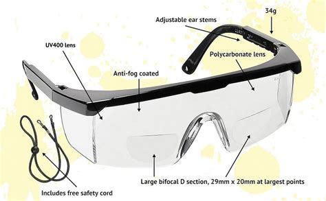 Voltx Classic Bifocal Safety Glasses Clear 20 Dioptre Ukca And Ce