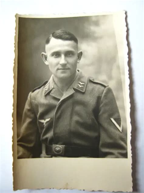 PORTRAIT FOTO PK Wehrmacht Wk2 WW2 Soldat Luftwaffe Flak EUR 3 49