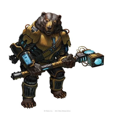 Uplifted Bear Soldier By Alex Alexandrov Imaginarystarfinder