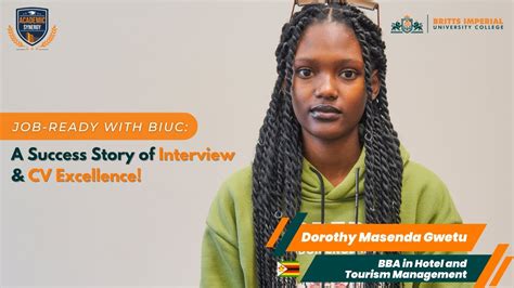 Dorothy Masenda Gwetu Bba In Hotel And Tourism Management Academic