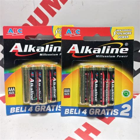 Jual Baterai ABC Alkaline AAA AA 4 2 6pcs Shopee Indonesia