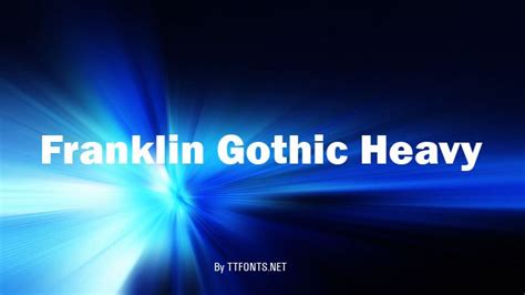 Franklin Gothic Heavy Regular truetype font