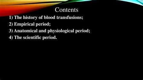 The History Of Blood Transfusions Online Presentation