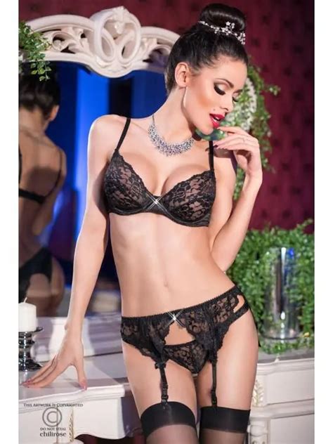 Sexy Set Cr4192 Schwarz Von Chilirose Dessou24