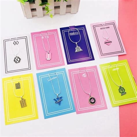 HotKPOP BTS EXO GOT7 TWICE BLACKPINK NCT X1 SEVENTEEN Necklace Mobile