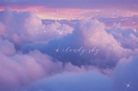 Cloudy Sky Aesthetic Backgrounds for Graphic Projects