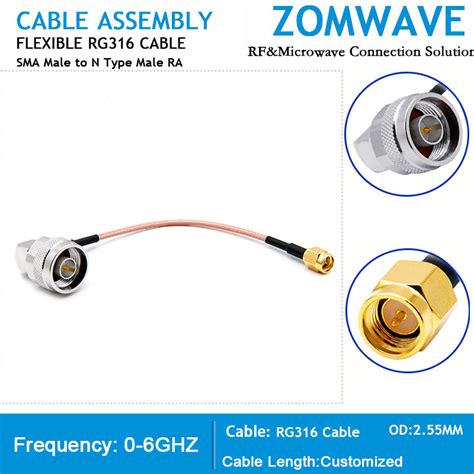 Sma Male Cable Sma Cable Assembly Sma Rf Cable Type N Right Angle