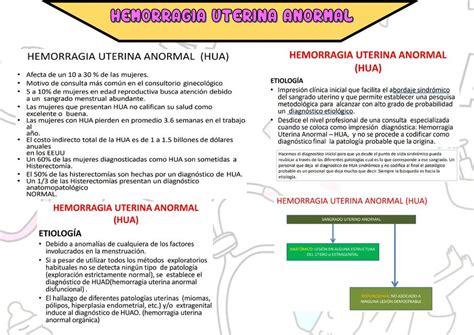 Resгєmenes De Hemorragia Uterina Anormal Descarga Apuntes De NBKomputer