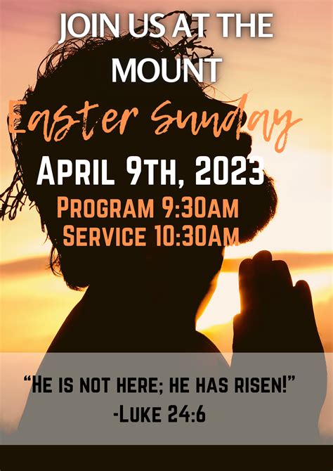 Easter Sunday Program Mt Pilgrim Missionary Baptist