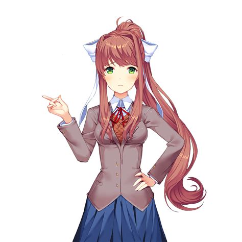 + Doki Doki Literature Club Sprites; Monika! Right...