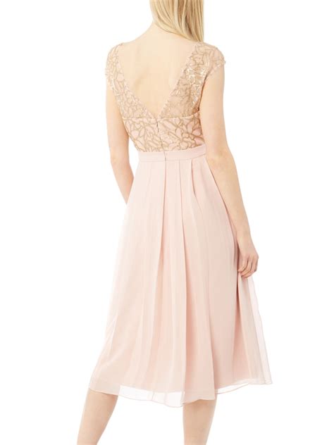 Vera Mont Cocktailkleid Pailletten Besatz Rosa Online Kaufen