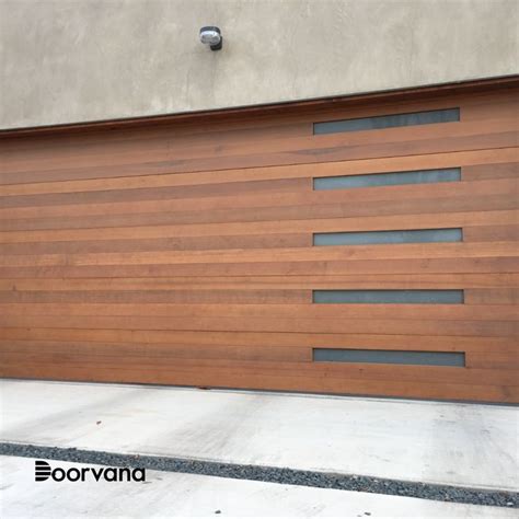 Beautiful Landscape Customizable Wooden Garage Door Artofit