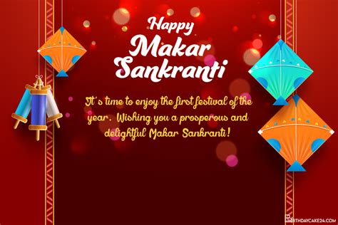 Customize Your Own Happy Makar Sankranti Greeting Card