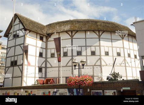 The Globe Theatre is the modern reconstruction of Shakespeare Globe Stock Photo - Alamy