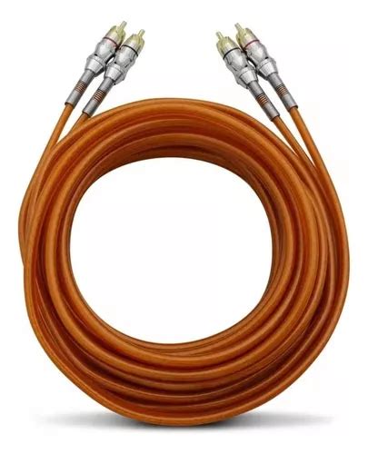 Cable Rca Kx Macho Metros Mm Naranja Triple Blindaje