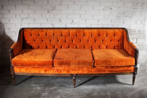 Vintage Orange Sofa