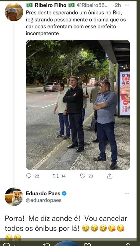 Eduardo Paes Ironiza Bolsonaro Em Ponto De ônibus No Rio Ancelmo O Globo