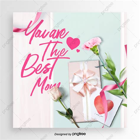 Romantic Fashion Simple Mothers Day Happy Festival Card Template Download On Pngtree