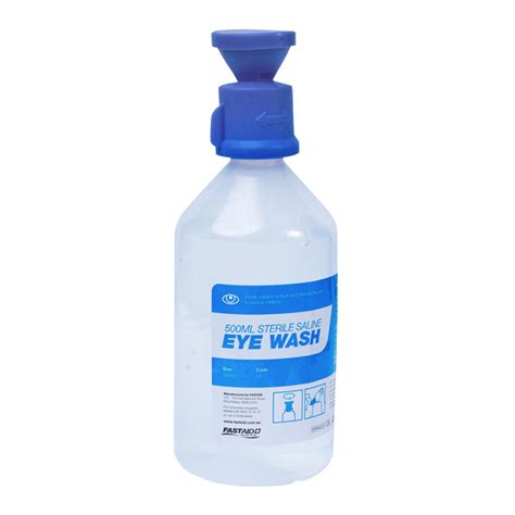 Fastaid Saline Eye Wash Solution Bottle With Cap 500ml Winc