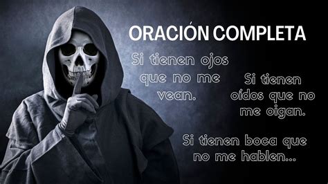 Santa Muerte Oración Si tienen ojos que no me vean YouTube