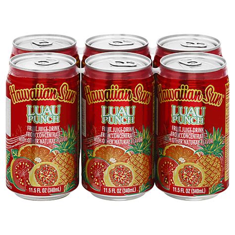 Hawaiian Sun Luau Punch Fruit Juice Drink 6 Ea Shop Super Bear Iga