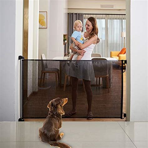 Easybaby Extra Wide Retractable Baby Gate 33 Tall Extends Up To 71