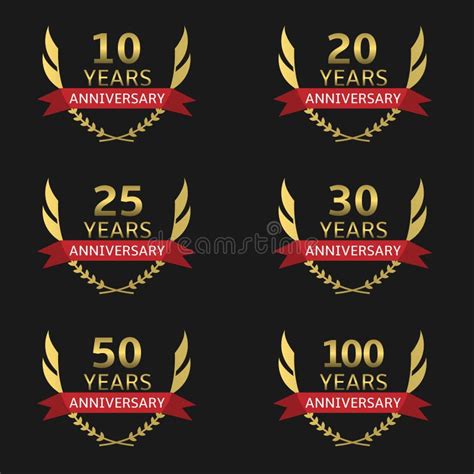 Stock Vector Illustration Of Mark Gold Laurel Emblem 64540199