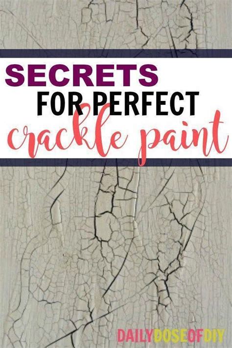 Secrets To Get The Crackle Paint Technique Perfect Without Buying