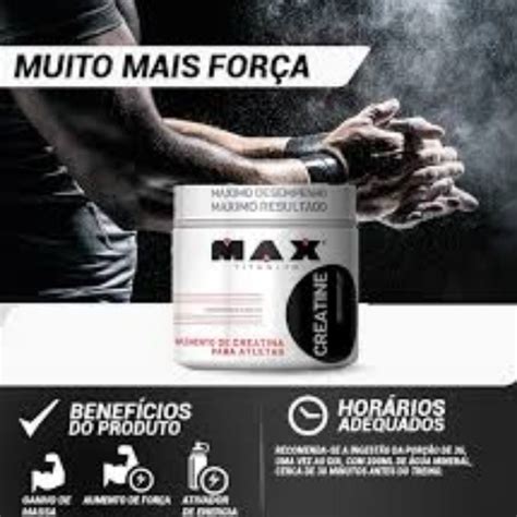 Kit 2x Creatina Max Titanium 300gr Coqueteleira Em Promoção Ofertas