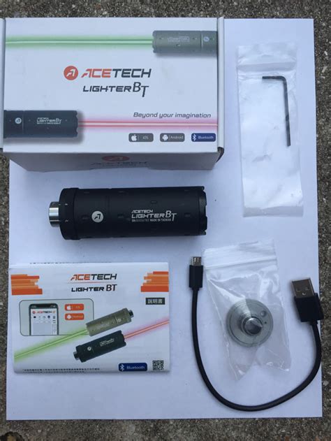 Sold Acetech Lighter Bt Tracer Unit Chrono Hopup Airsoft