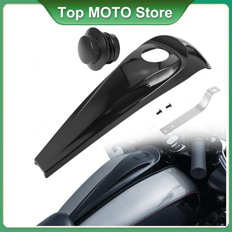 Motorcycle Smooth Dash Fuel Console Gas Tank Cap Pop Up Cover For 2009