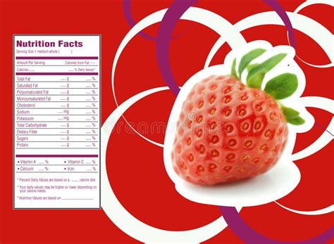 Strawberries Nutrition Facts Stock Vector - Illustration of fresh ...