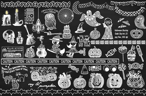 Chalk Halloween ClipArt