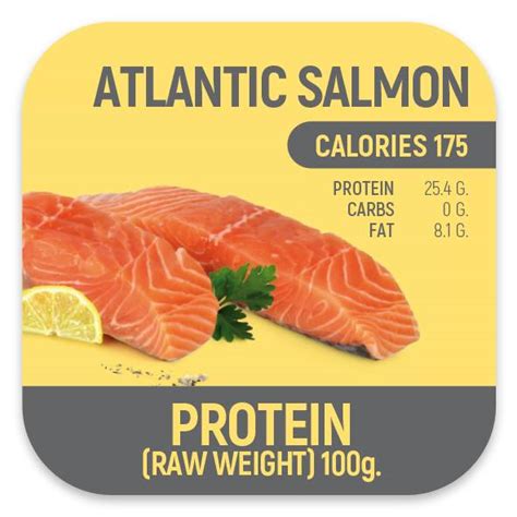 Atlantic Salmon 100g 175 Cals Pure Prep Phuket Thailand