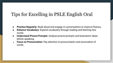 Ppt Psle English Oral Powerpoint Presentation Free Download Id