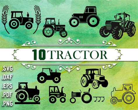 Tractor Svg Farm Svg Farm Tractor Svg Tractor Clipart Tractor Cut