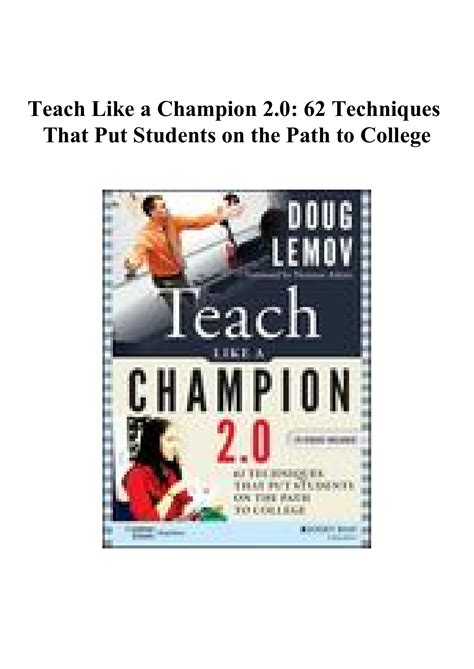 Teach Like A Champion Techniques