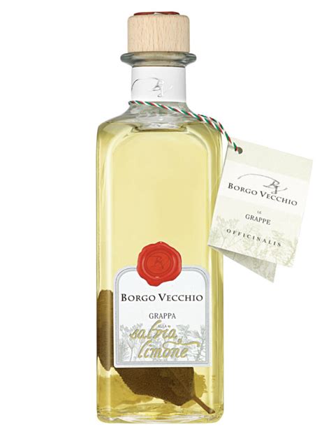 Grappa Alla Salvia E Limone 500 Ml Borgo Vecchio Distilleria