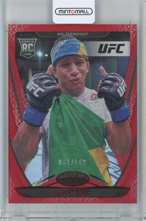 Mint Panini Chronicles Ufc Gilbert Burns Certified