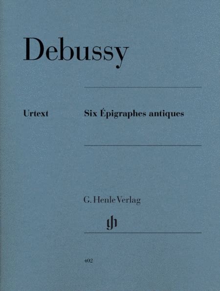 Epigraphes Antiques 6 By Claude Debussy Piano Solo Sheet Music